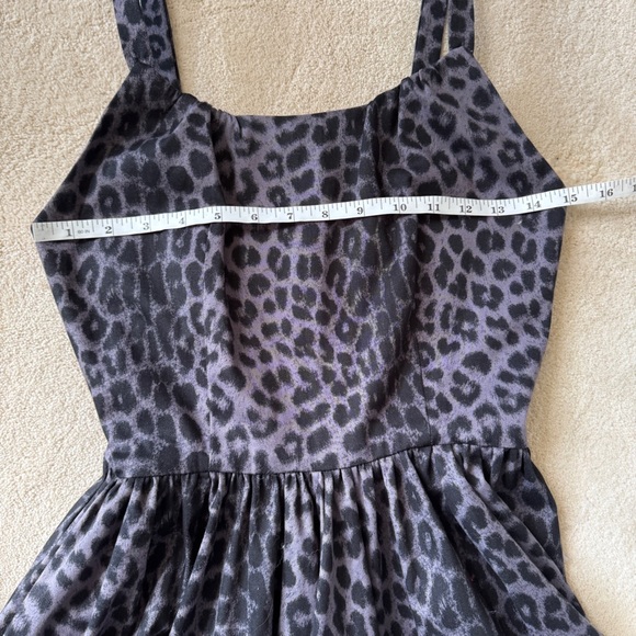 Trashy Diva Gray Leopard Mini Fit and Flare Party Dress 2 - Picture 8 of 10